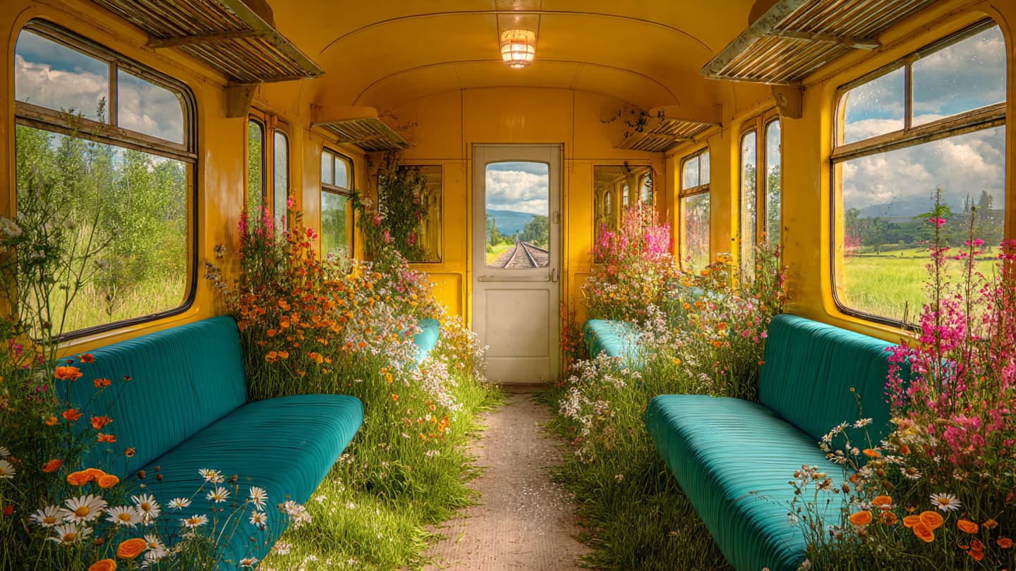 Vintage Train Interior